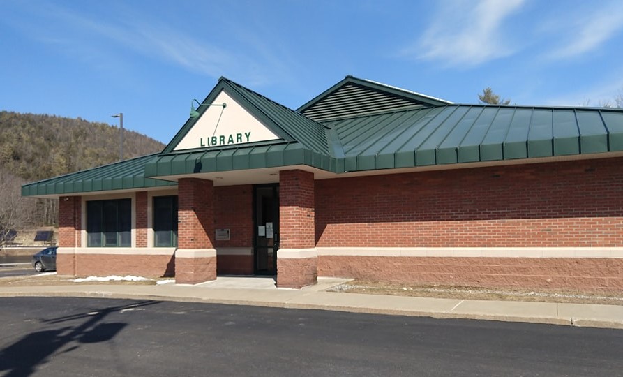 Photo of the library entrance